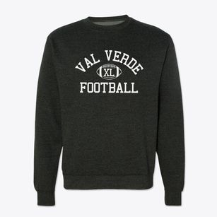 Val Verde Continuation High School Classic Football Crewneck Sweatshirt