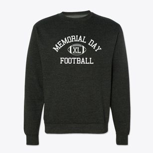 Memorial Day School Classic Football Crewneck Sweatshirt
