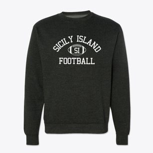 Sicily Island High School Classic Football Crewneck Sweatshirt