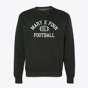 Mary E Finn School Classic Football Crewneck Sweatshirt
