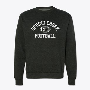 Spring Creek High School Classic Football Crewneck Sweatshirt