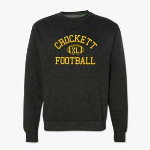 Crockett High School Classic Football Crewneck Sweatshirt
