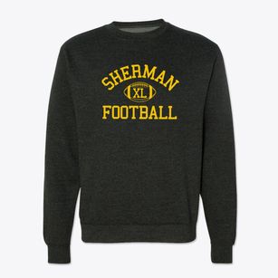 Sherman Junior High School Classic Football Crewneck Sweatshirt