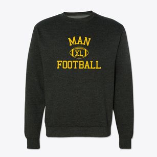 Man High School Classic Football Crewneck Sweatshirt