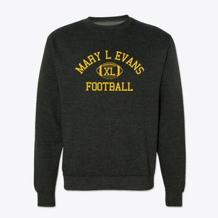 Mary L Evans Kindergarten School Classic Football Crewneck Sweatshirt