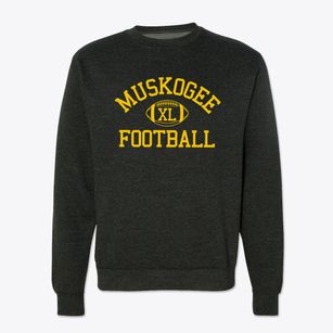 Muskogee 7th & 8th Grade Center Classic Football Crewneck Sweatshirt