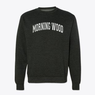 Morning Wood Academy Varsity Arch Crewneck Sweatshirt