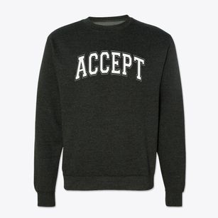 Accept Education Collaborative Varsity Arch Crewneck Sweatshirt