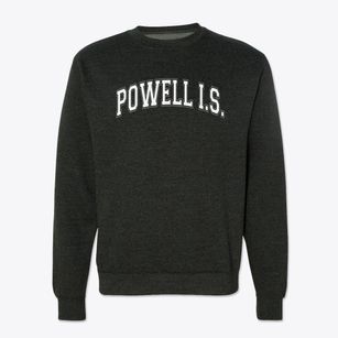 Powell I.s. For Law & Social Justice Varsity Arch Crewneck Sweatshirt