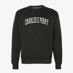 Charles E Perry Elementary School Varsity Arch Crewneck Sweatshirt