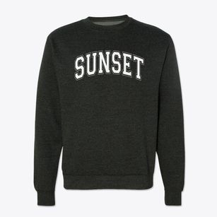 Sunset Elementary School Varsity Arch Crewneck Sweatshirt