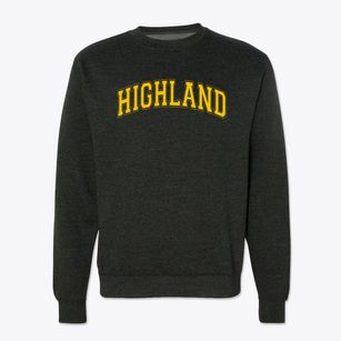Highland Elementary School Varsity Arch Crewneck Sweatshirt