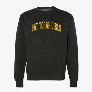 Bat Torah Girls Academy Varsity Arch Crewneck Sweatshirt