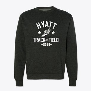 Hyatt Elementary School Track and Field Crewneck Sweatshirt