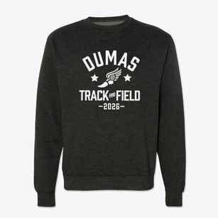 Dumas Elementary School Track and Field Crewneck Sweatshirt