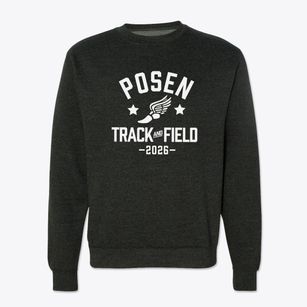 Posen Elementary School Track and Field Crewneck Sweatshirt