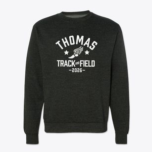 Thomas Junior High School Track and Field Crewneck Sweatshirt