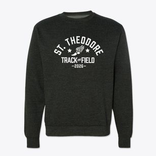 St Theodore Of Caterbury Parish Track and Field Crewneck Sweatshirt