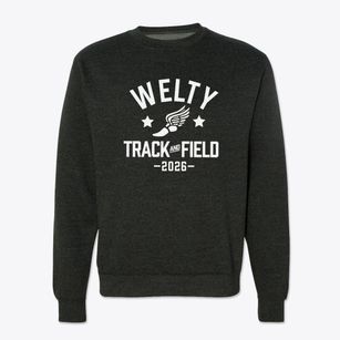 Welty Middle School Track and Field Crewneck Sweatshirt