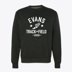 Evans Elementary School Track and Field Crewneck Sweatshirt