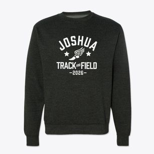 Joshua Christian School Track and Field Crewneck Sweatshirt