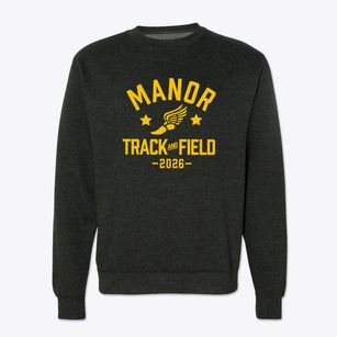 Manor Elementary School Track and Field Crewneck Sweatshirt