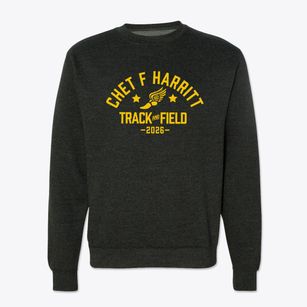 Chet F Harritt Elementary School Track and Field Crewneck Sweatshirt