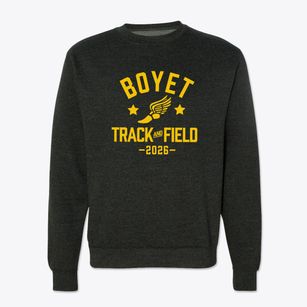 Boyet Junior High School Track and Field Crewneck Sweatshirt