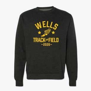 Wells Junior High School Track and Field Crewneck Sweatshirt