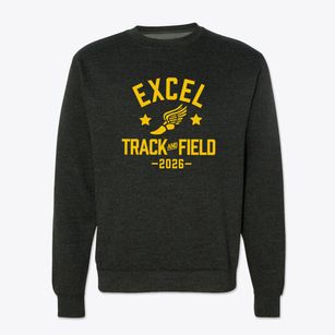 Excel Academy Charter Track and Field Crewneck Sweatshirt