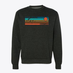 Mount Vernon Maryland Blissful Sunset Crewneck Sweatshirt