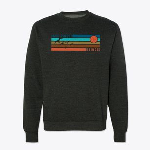 Lake Forest Illinois Blissful Sunset Crewneck Sweatshirt