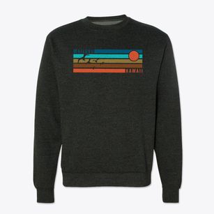 Wailuku Hawaii Blissful Sunset Crewneck Sweatshirt