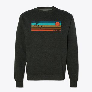 Kasaan Alaska Blissful Sunset Crewneck Sweatshirt