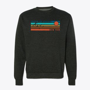 Croton-on-hudson New York Blissful Sunset Crewneck Sweatshirt