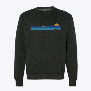 Boothbay Harbor Maine Water View Crewneck Sweatshirt