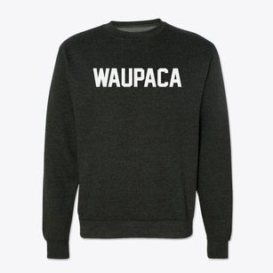 Waupaca Wisconsin Classic Block Crewneck Sweatshirt