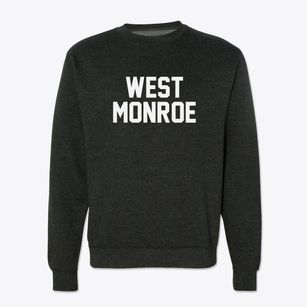 West Monroe New York Classic Block Crewneck Sweatshirt