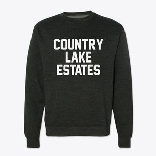 Country Lake Estates New Jersey Classic Block Crewneck Sweatshirt