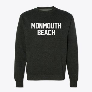 Monmouth Beach New Jersey Classic Block Crewneck Sweatshirt