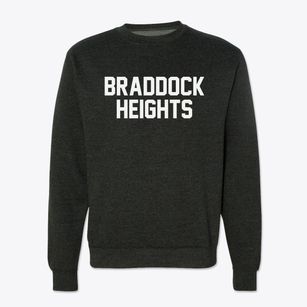 Braddock Heights Maryland Classic Block Crewneck Sweatshirt