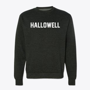 Hallowell Maine Classic Block Crewneck Sweatshirt