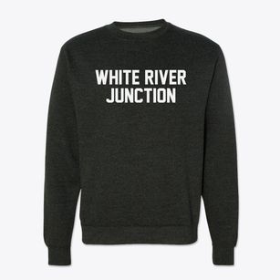 White River Junction Vermont Classic Block Crewneck Sweatshirt