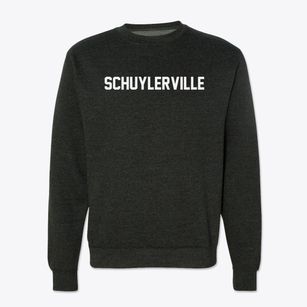 Schuylerville New York Classic Block Crewneck Sweatshirt