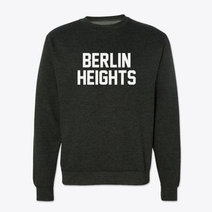 Berlin Heights Ohio Classic Block Crewneck Sweatshirt