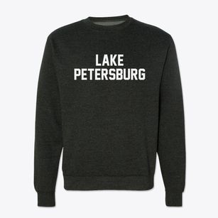 Lake Petersburg Illinois Classic Block Crewneck Sweatshirt