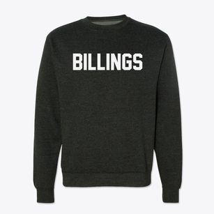 Billings Montana Classic Block Crewneck Sweatshirt