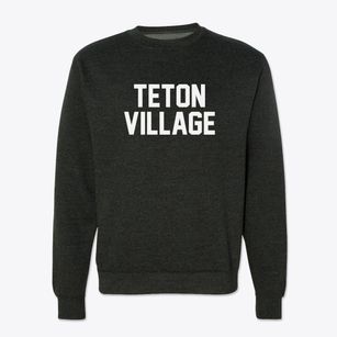 Teton Village Wyoming Classic Block Crewneck Sweatshirt