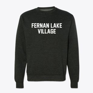 Fernan Lake Village Idaho Classic Block Crewneck Sweatshirt
