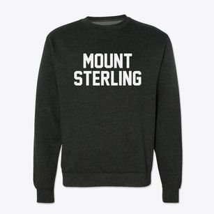 Mount Sterling Iowa Classic Block Crewneck Sweatshirt
